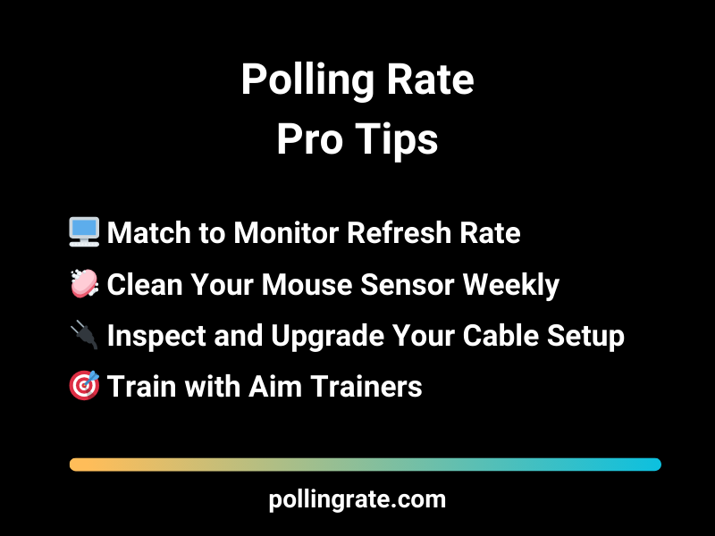 Pro tips for optimizing polling rate on mouse to enhance gaming performance.