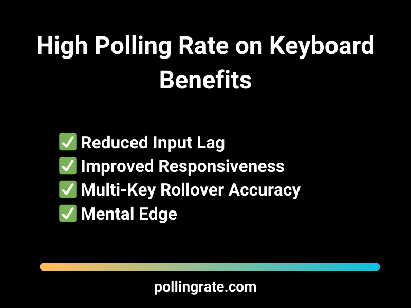 Benefits of high polling rate on keyboard for gaming performance