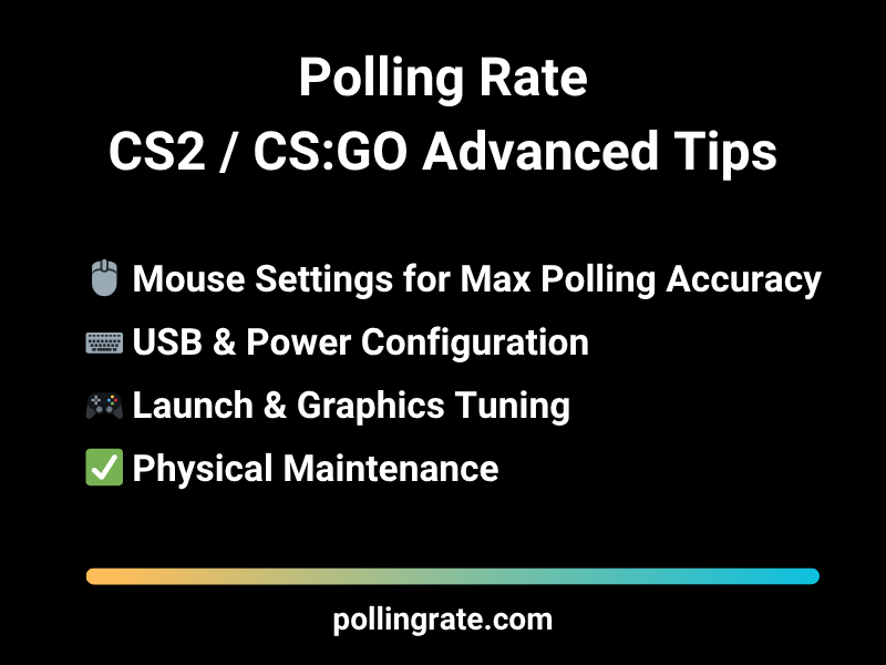 Advanced polling in CS2 tuning tips to improve input responsiveness and accuracy.