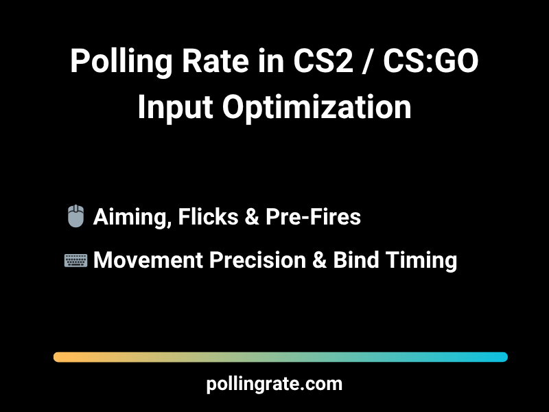 Polling rate in CS2 input optimization enhances response time and control